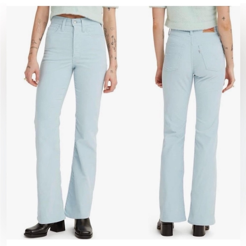 Levi's Light Blue Boot Cut Corduroy Pants